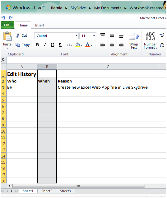 Formatting the When column in date/time format